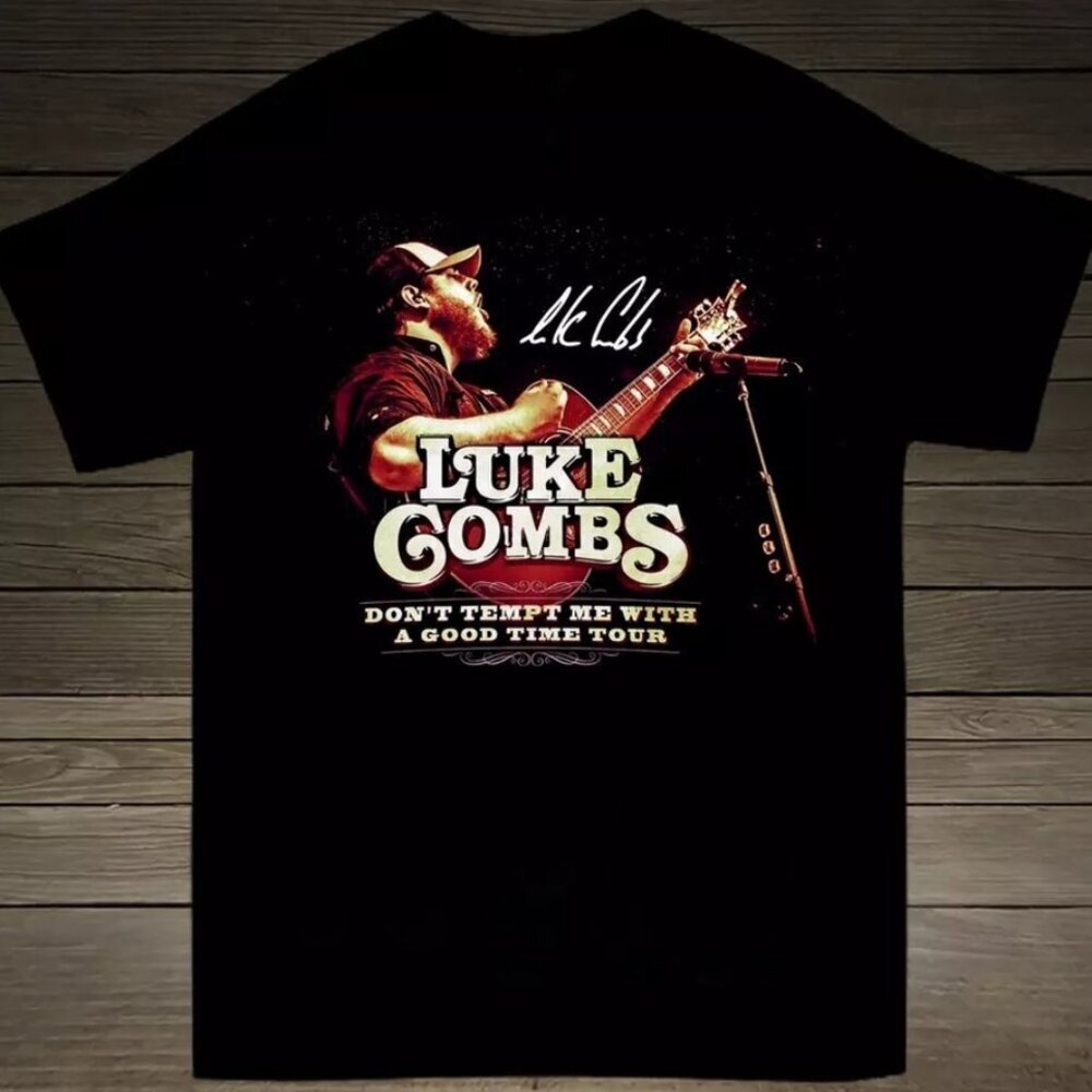Luke Combs Country Music Fan Gift Graphic Black T-Shirt 166